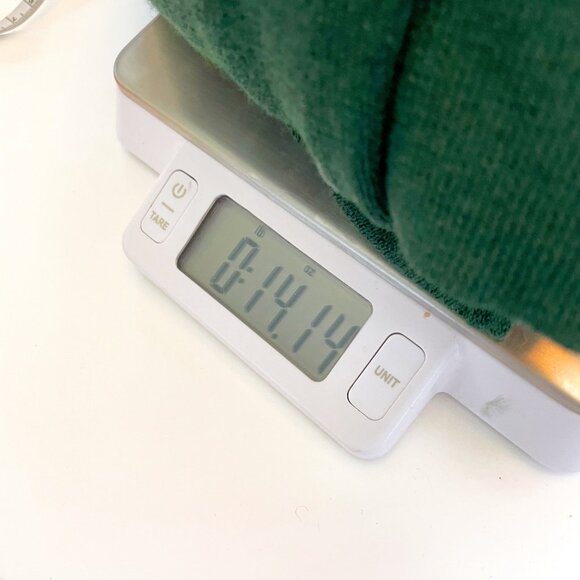 Eileen Fisher Pine Green Knit Wool Sweater, Size Medium - Picture 6 of 6